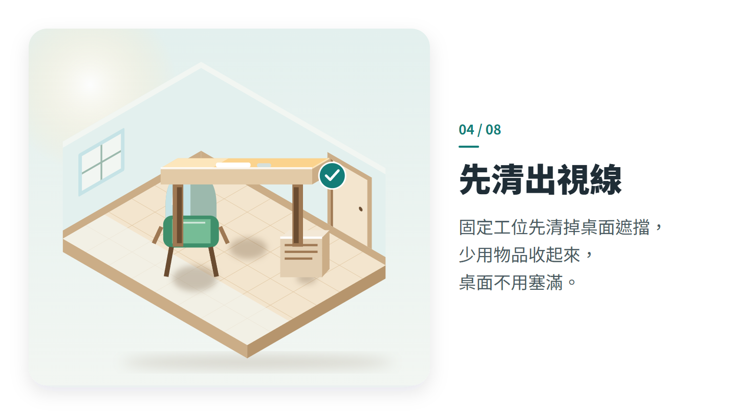 先清出視線