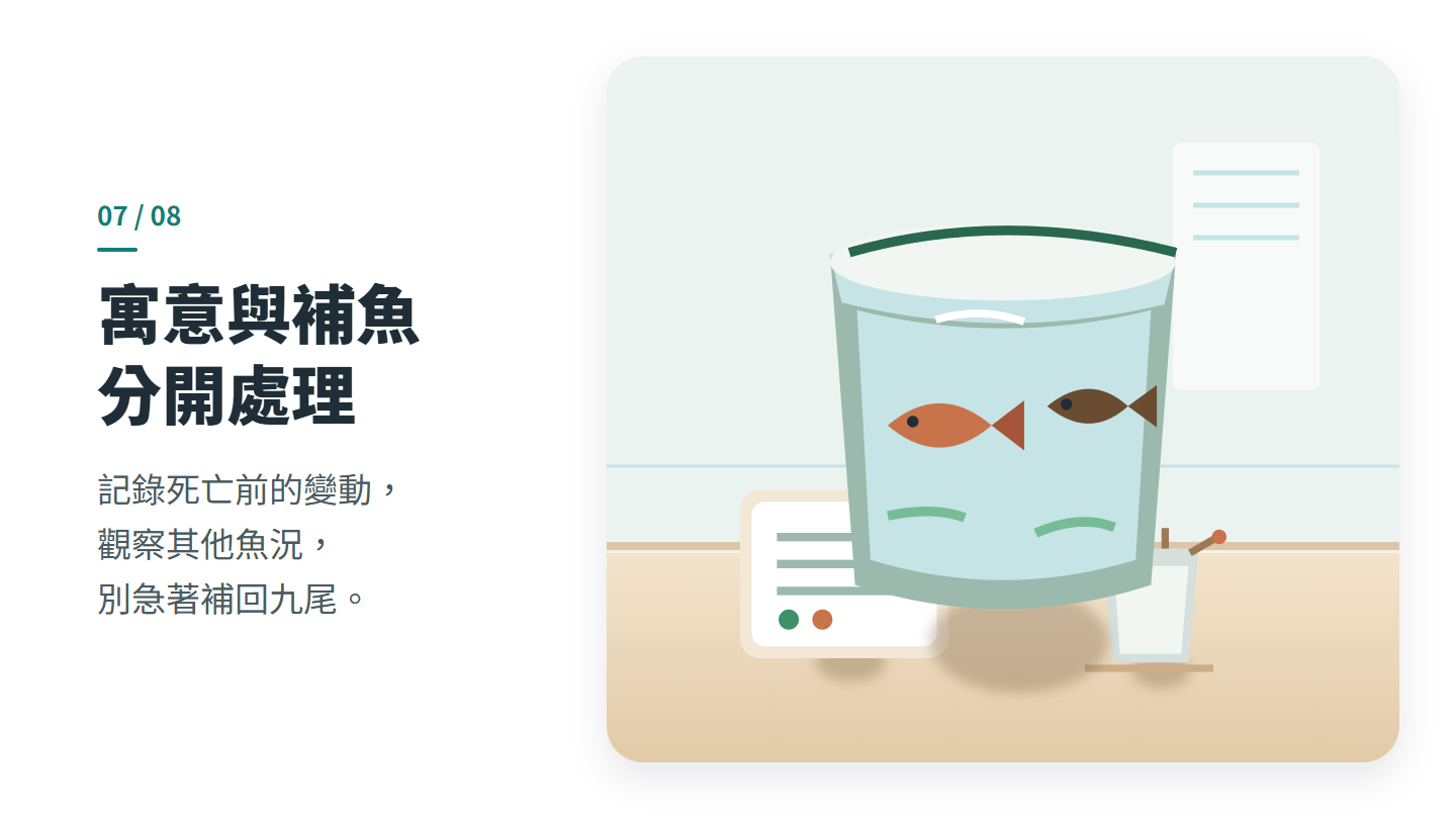 寓意與補魚 分開處理