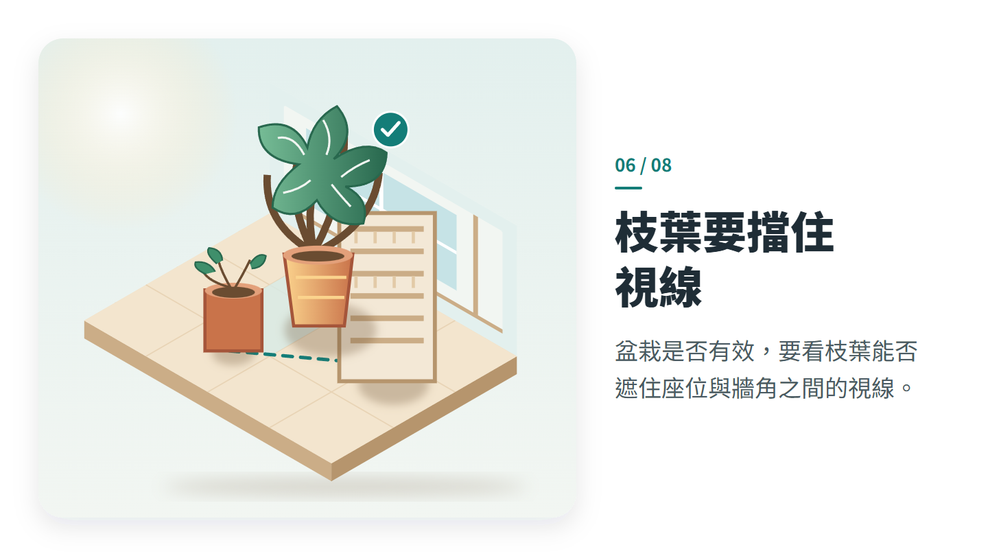 枝葉要擋住 視線